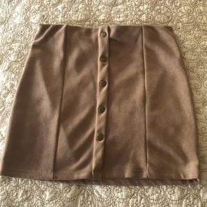NWOT Suede mini skirt